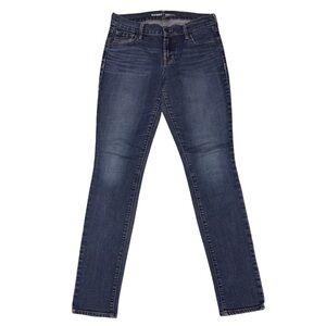 Old Navy Size 2 Regular Original Mid-Rise Dark Blue Straight-Leg Jeans